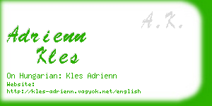 adrienn kles business card